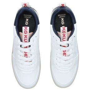 New Kurt Geiger White and Navy Sneakers